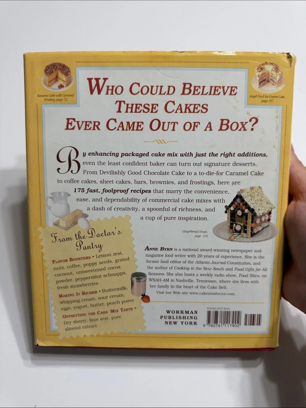 The Cake Mix Doctor Cookbook Hardcover by Anne Byrn